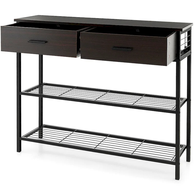 Console d'entrée avec 2 tiroirs