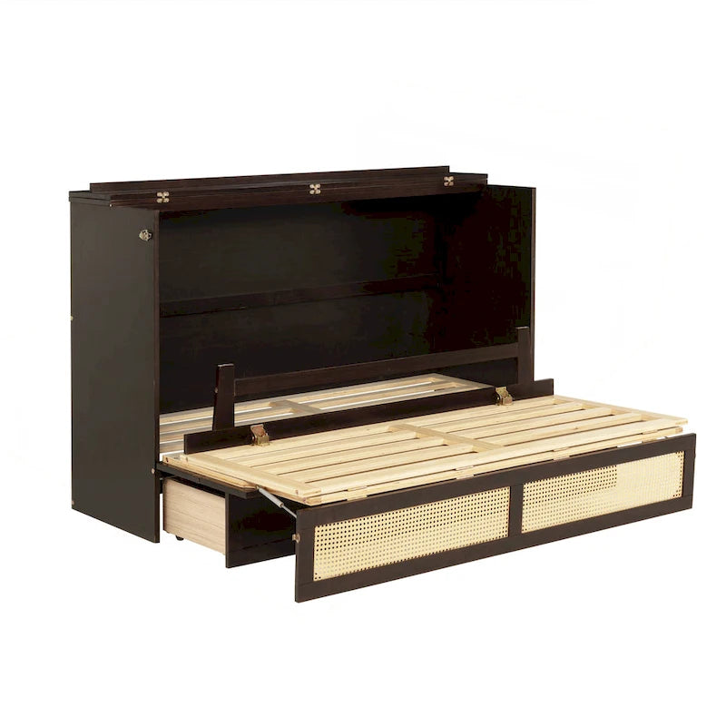 Lit Queen Size polyvalent avec rangements intégrés