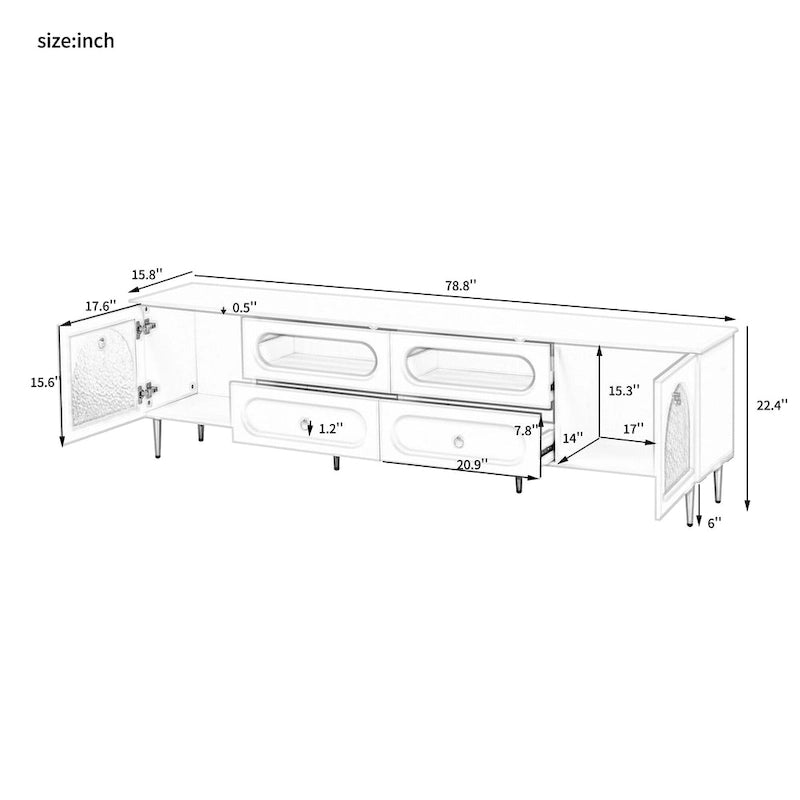 Meuble TV rétro, Meuble console multimédia