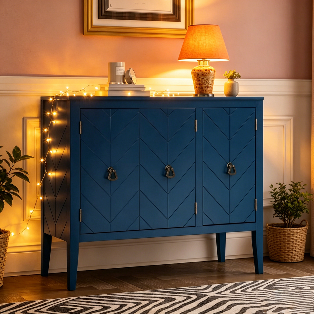 Buffet d'appoint de cuisine de style vintage