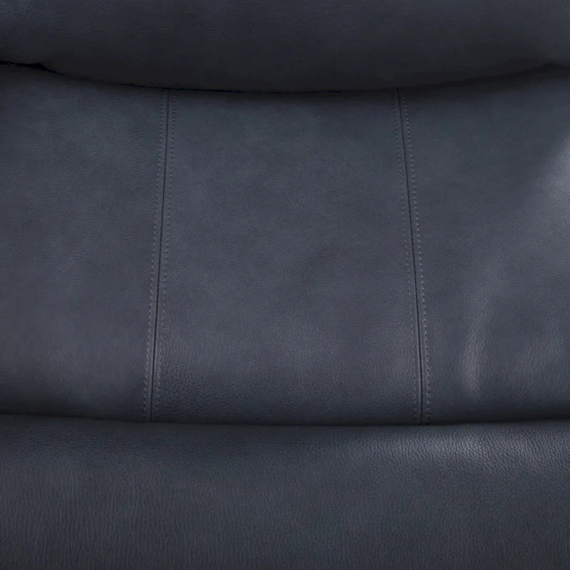 Canapé inclinable électrique 4 places en cuir véritable avec console