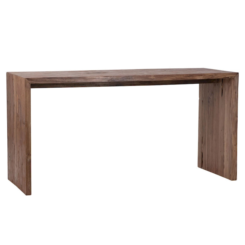 Camila 60-inch Rectangular Reclaimed Teak Waterfall Writing Desk
