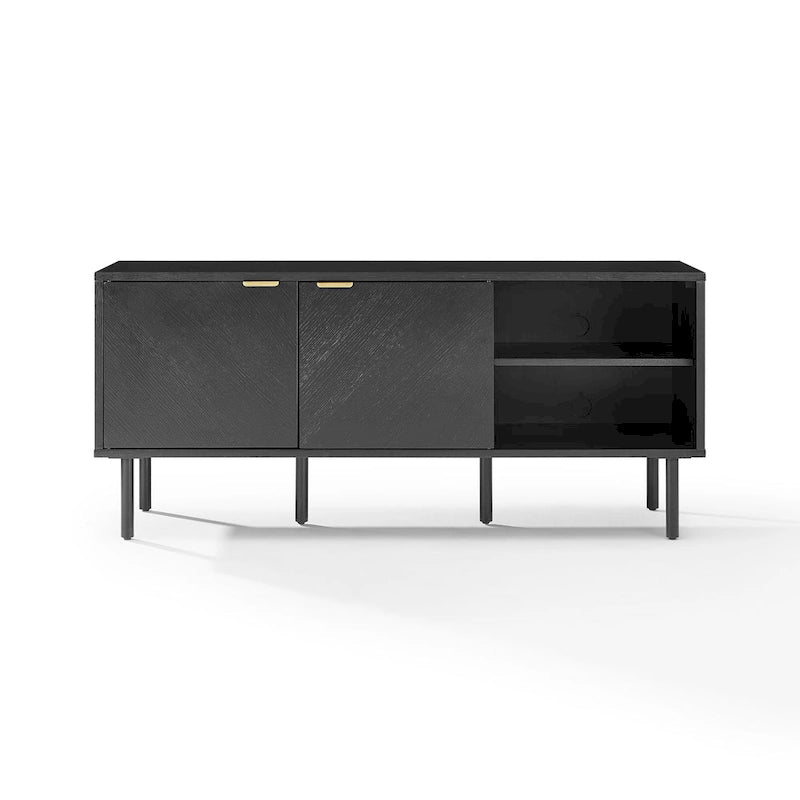 Buffet de rangement pour disques vinyles, style moderne