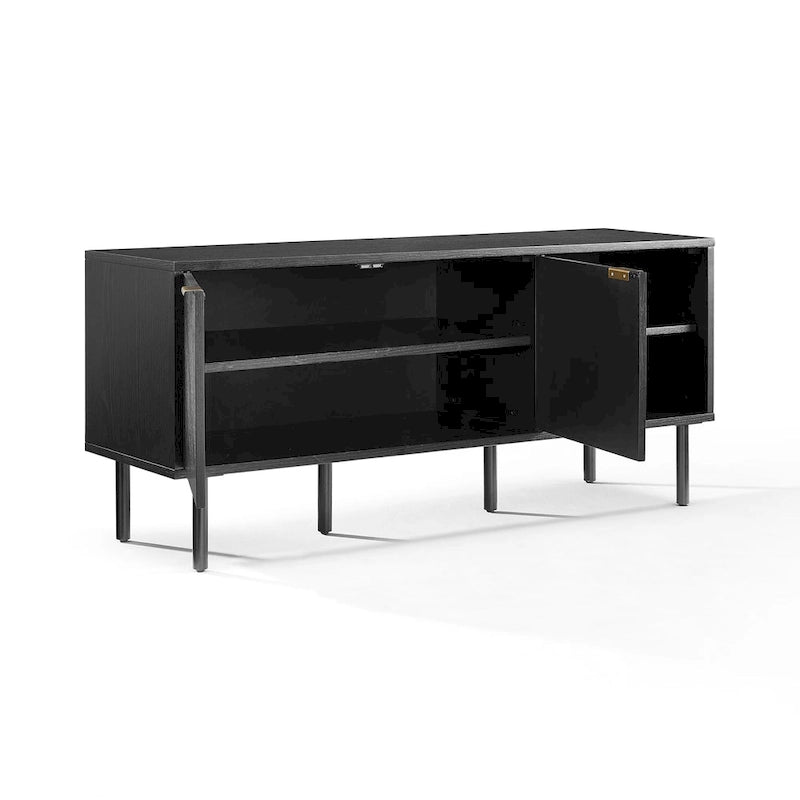 Buffet de rangement pour disques vinyles, style moderne