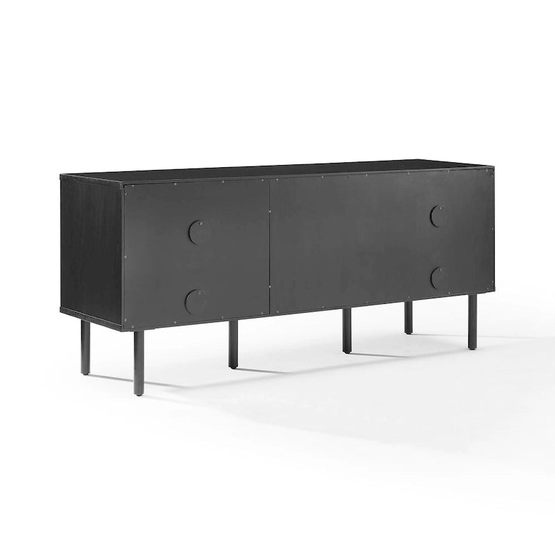 Buffet de rangement pour disques vinyles, style moderne