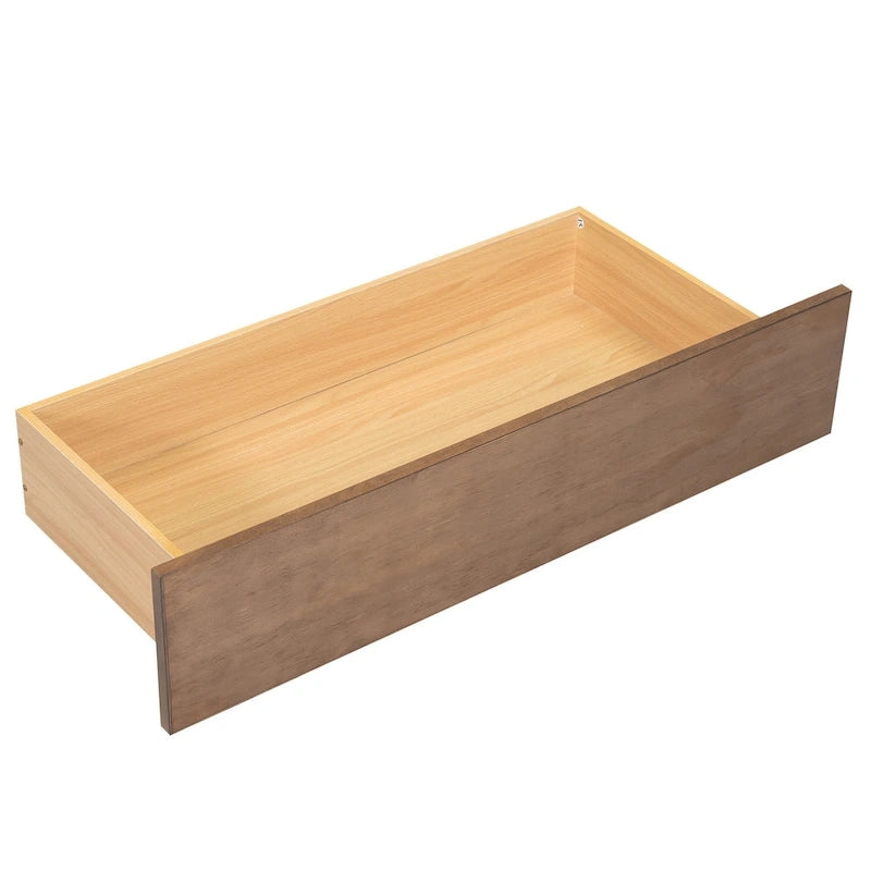 Lit de repos en bois avec ports USB et tiroirs