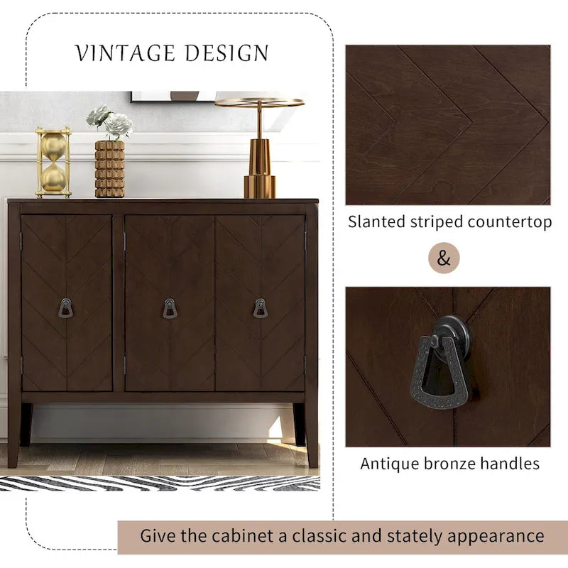 Buffet d'appoint de cuisine de style vintage