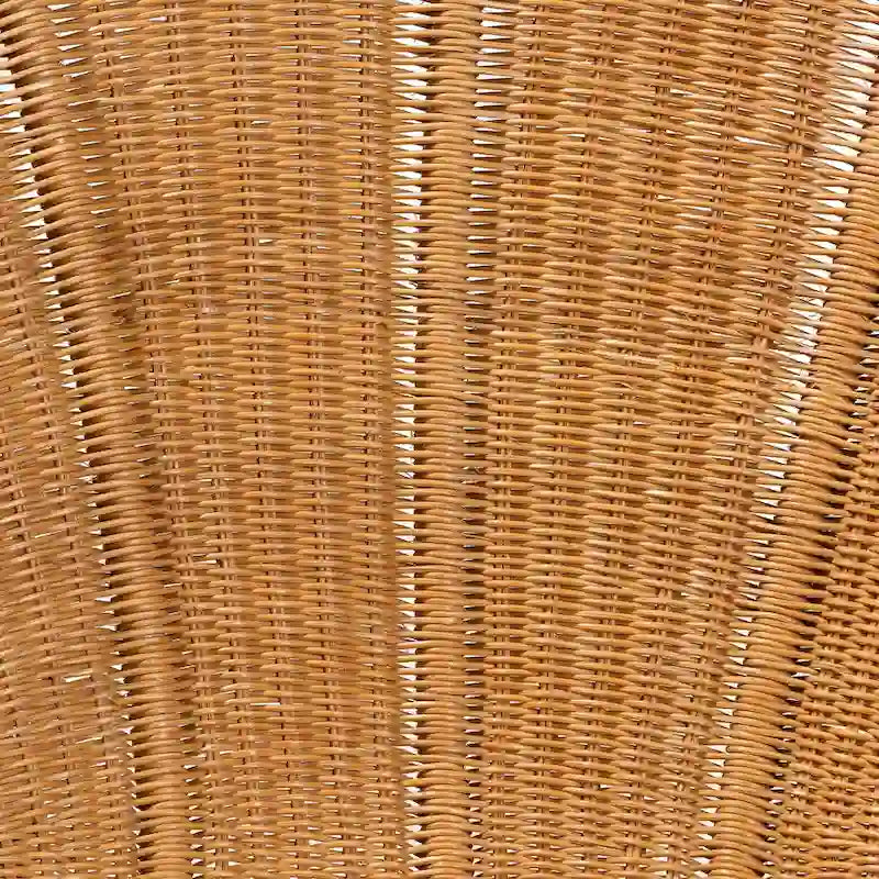 Chaise d'appoint fleurie en rotin miel Blossom
